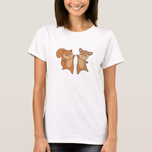 Hjort Squirrel Forest Animals Cute Animal T Shirt