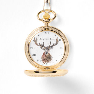 Hjort Stag Antlers Animal Hunter Nature Watch Armbandsur