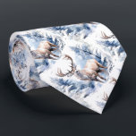 Hjort Stag Blue Snowy Night Watercolor Slips<br><div class="desc">Vattentärsmålande Hjort Stag på en blå vinternatt.</div>