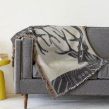 Hjort Steam Punk and Blommigt Abstrakt Mönster