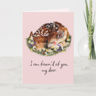Hjort valentines day-kort tack kort