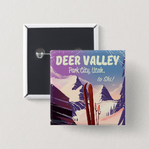 Hjort Valley, Park City, Utah, Ski-reseaffisch. Knapp