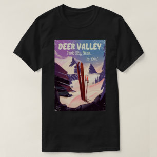 Hjort Valley, Park City, Utah, Ski reseaffisch. T Shirt