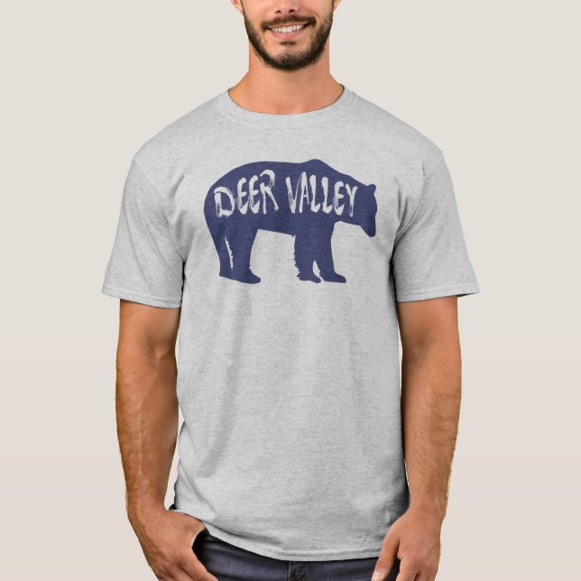 Hjort Valley Utah Bear T Shirt (Framsida)