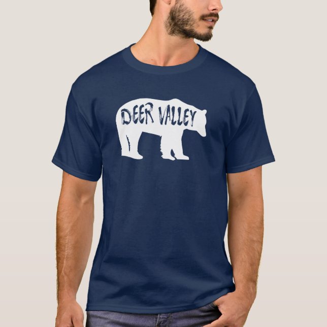 Hjort Valley Utah Bear T Shirt (Framsida)
