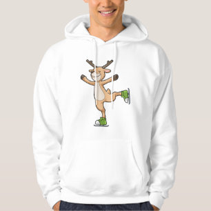 Hjort vid isrocka med isskiffer hoodie