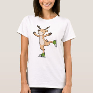 Hjort vid isrocka med isskiffer t shirt