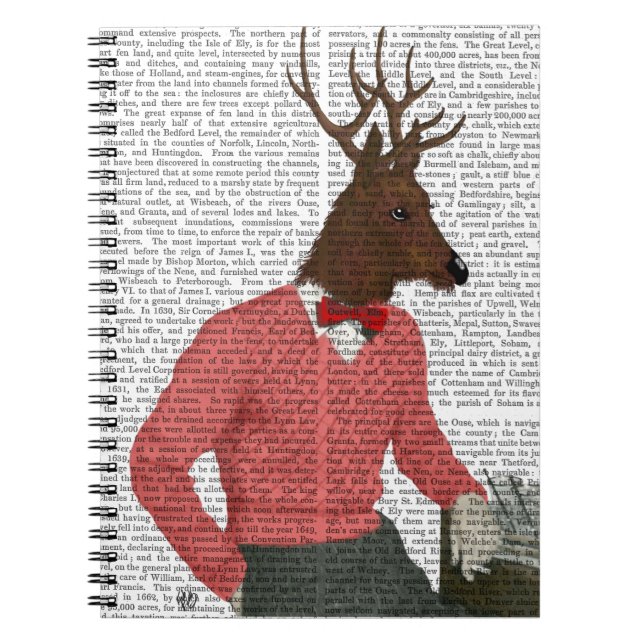 Hjort vid Pub Anteckningsbok Med Spiral (Framsidan)