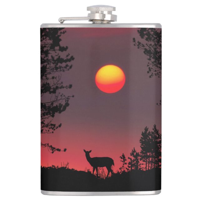 Hjort vid Sunset Fickplunta (Framsidan)