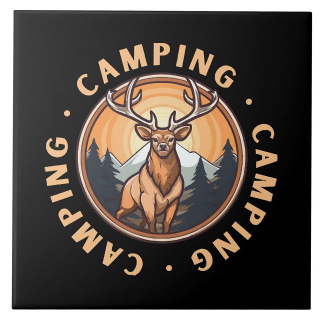 Hjort - Vildhet - Camping Kakelplatta (Framsidan)