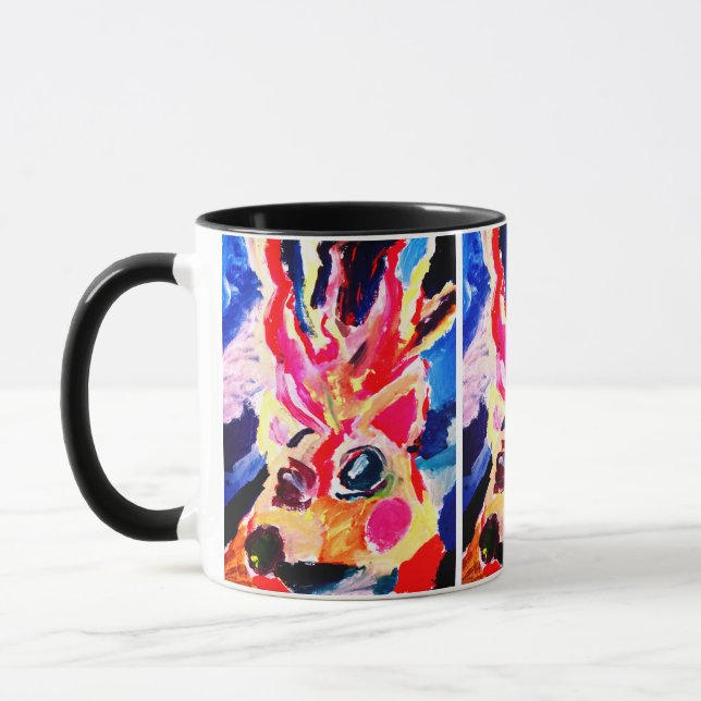 Hjort vinter glädje mugg (Vänster)