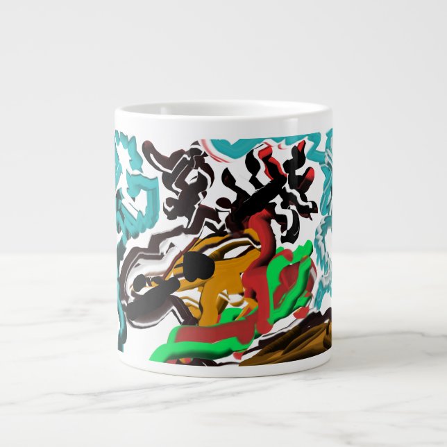 Hjort vinter  jumbo mugg (Framsidan)