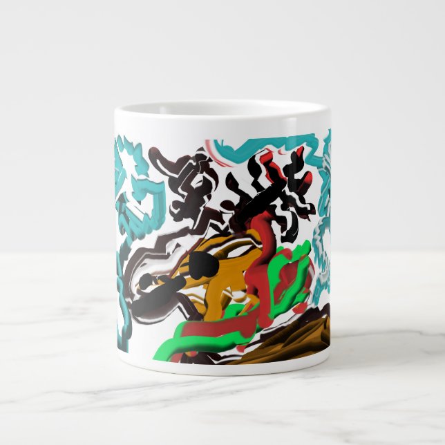 Hjort vintertid jumbo mugg (Framsidan)