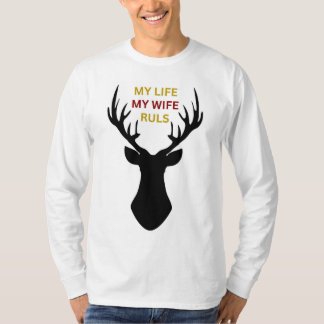 Hjort Wife Regler T-Shirt: Fet Stil, lekfull T Shirt