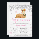 Hjort Winter Rosa Girl Baby Shower Snowflake Inbjudningar<br><div class="desc">Hjort Winter Rosa Girl Baby Shower Snowflake-inbjudan. Baby dess kall utanför Baby Shower-inbjudan. Rosa Snowflake. Bjud in för barn. Winter Helgdag Baby Shower Inbjudan. Vit bakgrund. Om du vill göra ytterligare anpassningar klickar du på knappen "Anpassa" och användor verktyg som är utformat för att ändra mallen.</div>