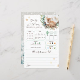 Hjort Winter Woodland Kall utanför babystöldspel