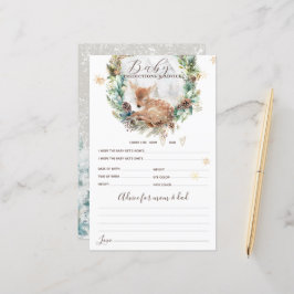 Hjort Winter Woodland Kall utanför babystöldspel