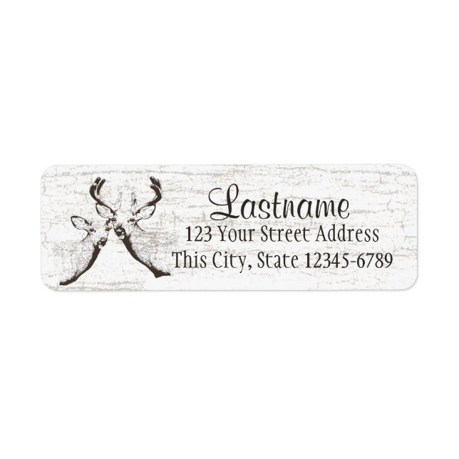 Hjort Woodland Birch Returadress Etikett (Framsidan)