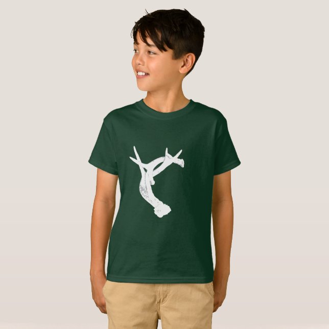 Hjortantlers. Tee (Hel framsida)