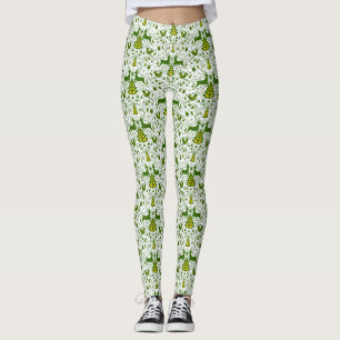 Hjortar av jultomte från guld i Bloom Leggings