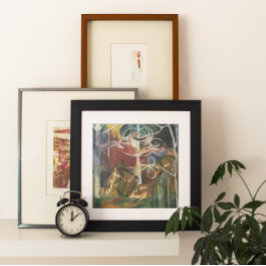 Hjortar i skogen av Franz Marc, Vintage finkonst Poster