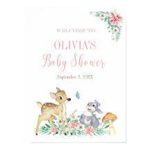 Hjortar och vänner välkomnar babydusch