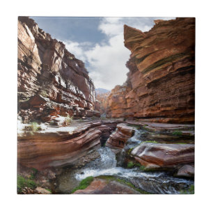 Hjortbäck begränsar vattenfall - grand Canyon Kakelplatta