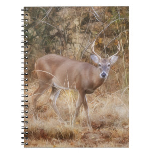 Hjortbock i en höstäng Journal anteckningsbok