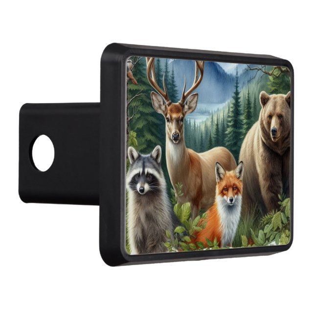 Hjorten Bear Raccoon Dragkroksskydd (Höger)