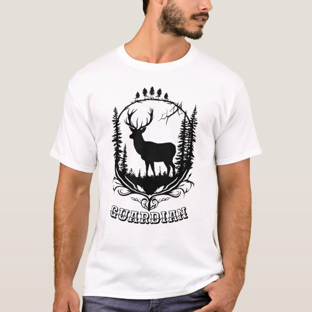 Hjorten Forest Guardian T Shirt (Framsida)