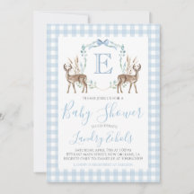 Hjorten Hunter Baby Shower för Preppy Southern Blu