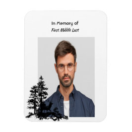 Hjorten Memory Keepsaké Masculine Stag Magnet