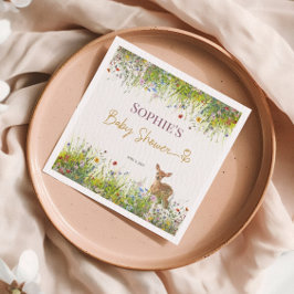 Hjorten Pastel Baby Shower Napkins Pappersservett