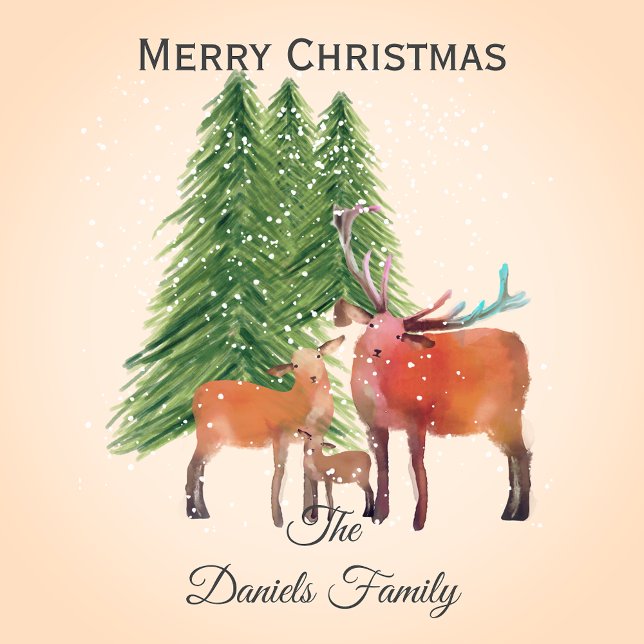 Hjorten personlig jul presentpapper (Skapare uppladdad)