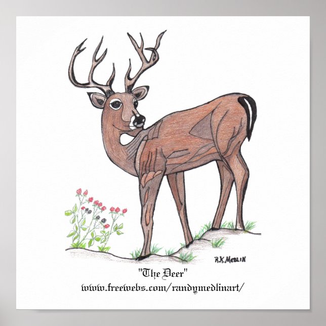 "Hjorten" Poster (Framsidan)