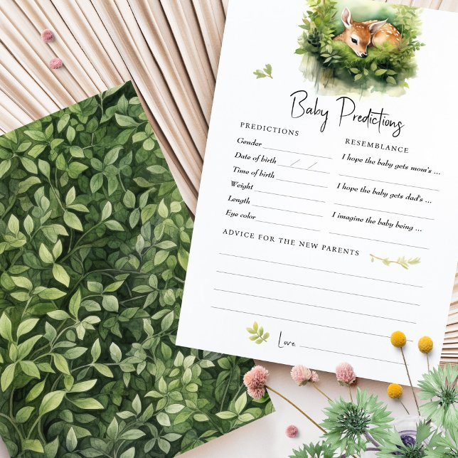 Hjorten Predication Baby Shower Game Advice (Skapare uppladdad)