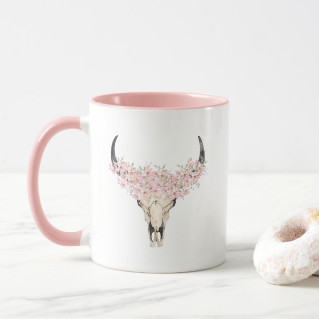 Hjorten Skull Mugg (Med munk)