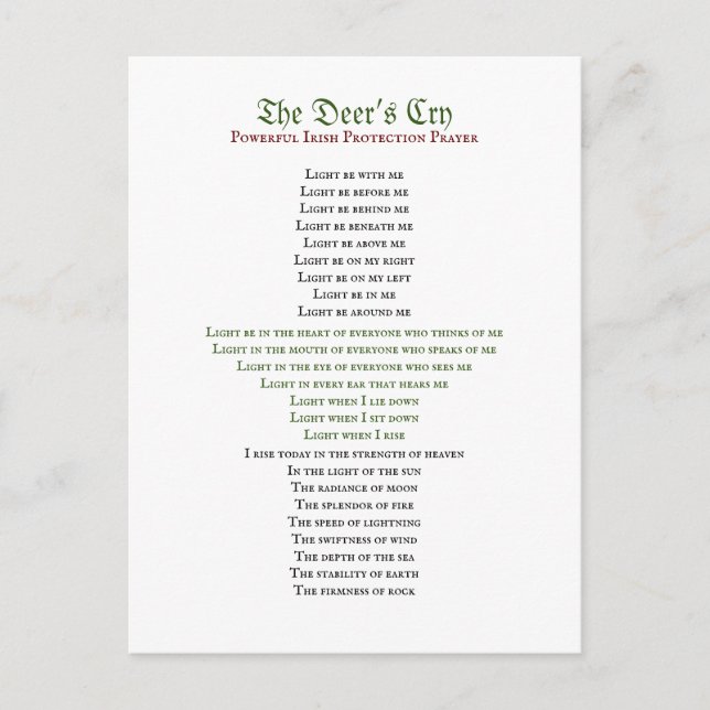 Hjortens Gråtit vykort (Framsida)