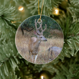 Hjortens julprydnad julgransprydnad keramik