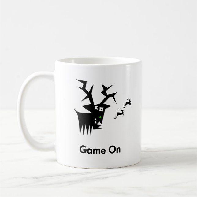 Hjortens spel på kaffemugg (Vänster)