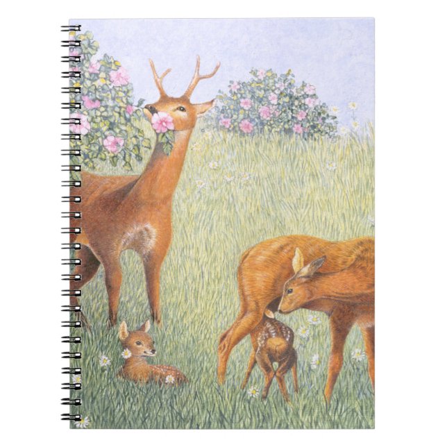 Hjortfamilj Anteckningsbok (Framsidan)
