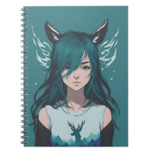 Hjortflicka Fauna Anime Skog Fantasy