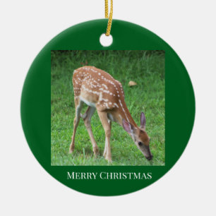 Hjortfotoornament Julgransprydnad Keramik
