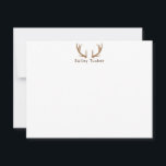 Hjorthorn Jakt Utomhusman Jägare Anpassad Anteckningskort<br><div class="desc">Denna design har bruna hjorthorn med plats för namn/text nedanför. Klicka på knappen för anpassning om du vill ändra designelementen och/eller modifiera texten ytterligare! Variationer av denna design, fler färger samt matchande produkter finns tillgängliga i vår butik, zazzle.com/store/doodlelulu. Kontakta oss om du vill ha denna design på en specifik produkt...</div>
