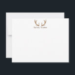 Hjorthorn Jakt Utomhusman Jägare Anpassad Anteckningskort<br><div class="desc">Denna design har bruna hjorthorn med plats för namn/text nedanför. Klicka på knappen för anpassning om du vill ändra designelementen och/eller modifiera texten ytterligare! Variationer av denna design, fler färger samt matchande produkter finns tillgängliga i vår butik, zazzle.com/store/doodlelulu. Kontakta oss om du vill ha denna design på en specifik produkt...</div>