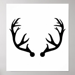Hjorthorn på kronhjort poster