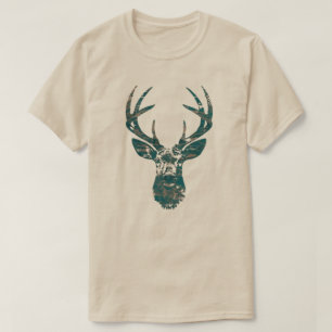 Hjorthuvud med horn t shirt