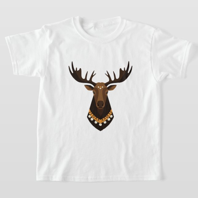 Hjorthuvud T Shirt (Laydown)