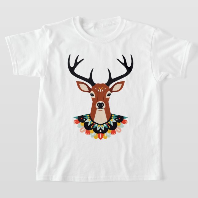 Hjorthuvud T Shirt (Laydown)