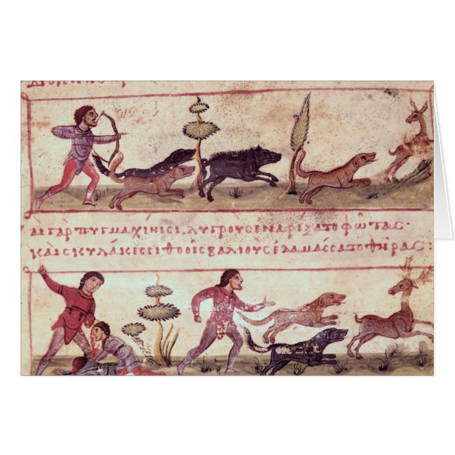 Hjortjakt Hälsningskort (Framsidan Horizontal)